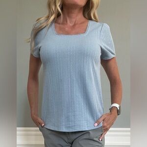 Adorable square neck cotton top